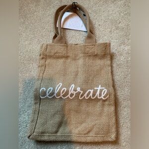 The Little Market Lined Burlap Tote